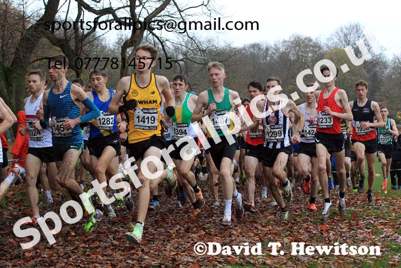 Senior Men and Under-23 Men, 2022 British Athletics Cross Challenge, Sefton Park, Liverpool.  Photo: David T. Hewitson/Sports for All Pics